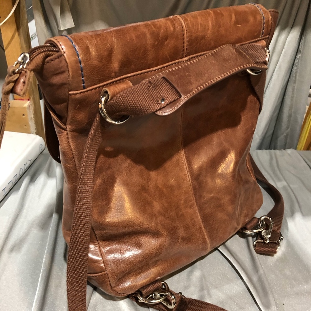 Leather back pack The Sack Adventura